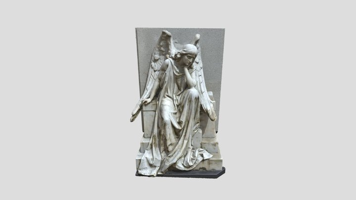 Milano, Cimitero monumentale, Mourning angel 3D Model