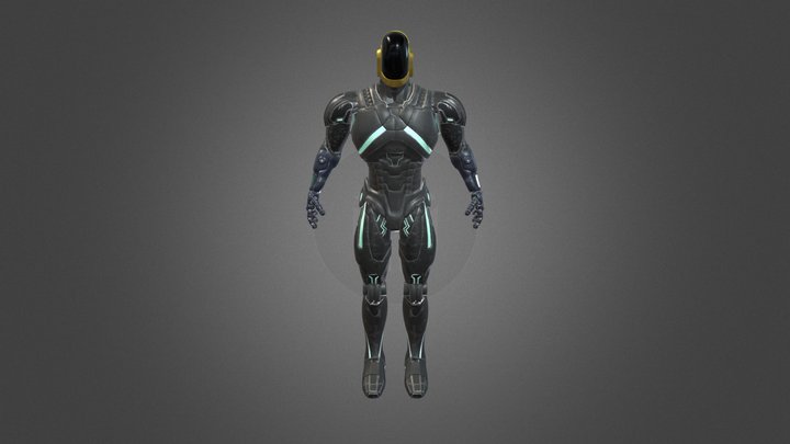 Robo Model 400 DaftPunk 3D Model