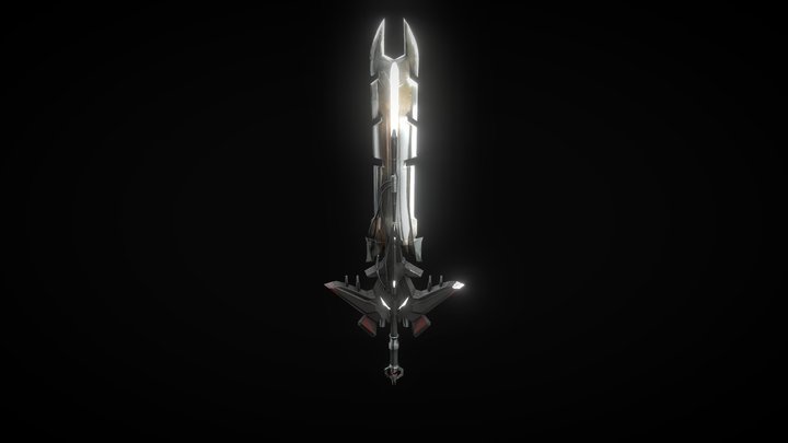 Spaceship Sword 3D Model