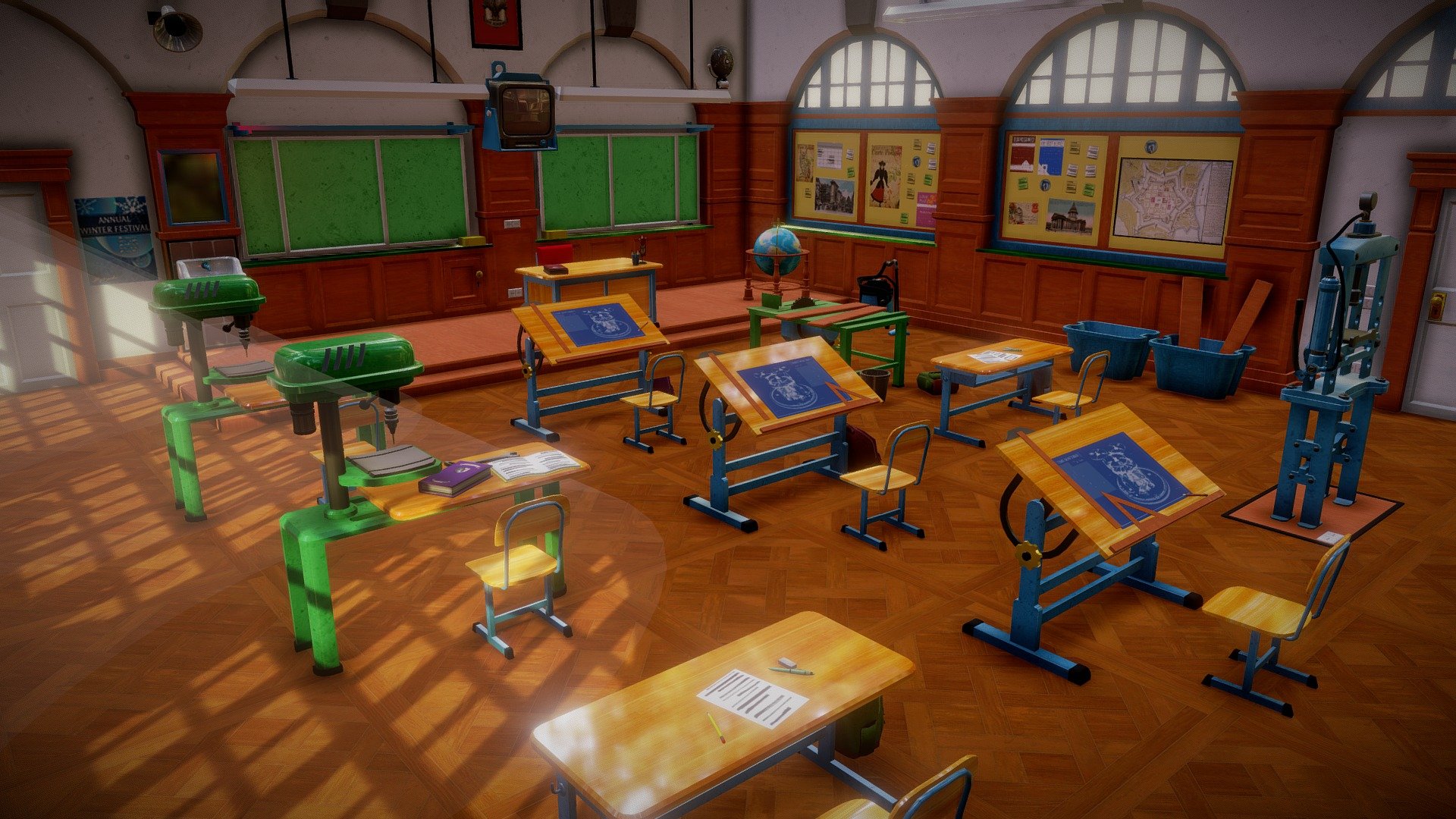 The Academy: Machines Classroom - 3D model by Matija Švaco ...