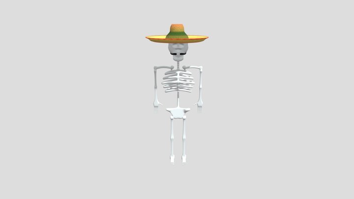 Mexican Skeleton 3D Model