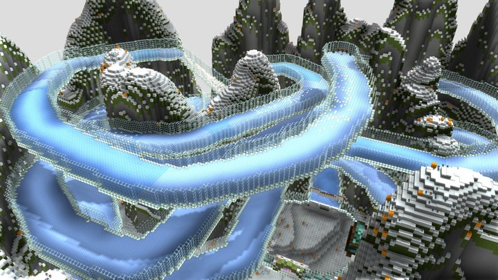 Icy Track 3D Model