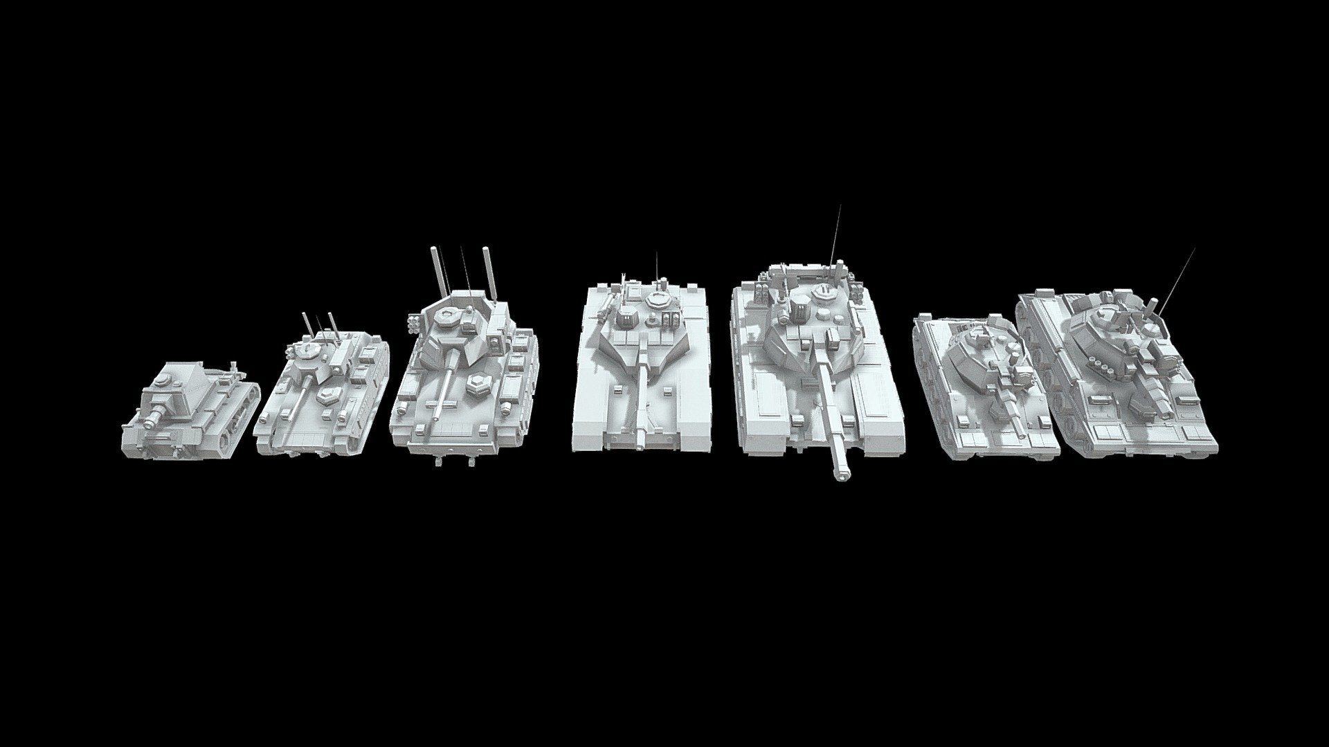 TANKS - 3D model by DmitryAnanyev [c16aded] - Sketchfab