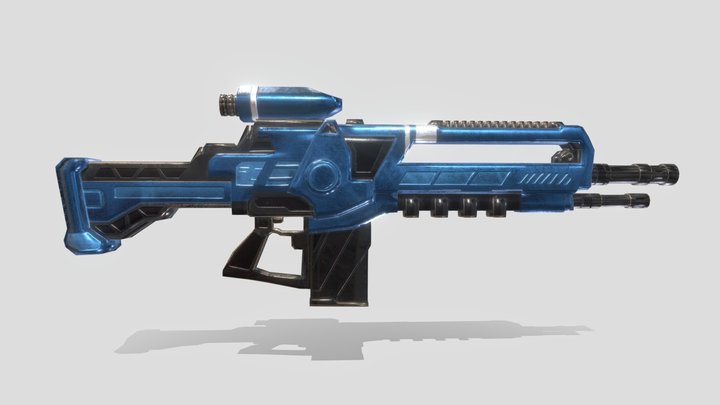 Gun modelling & texturing 3D Model