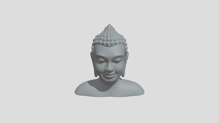 Buddha Face 3D Model