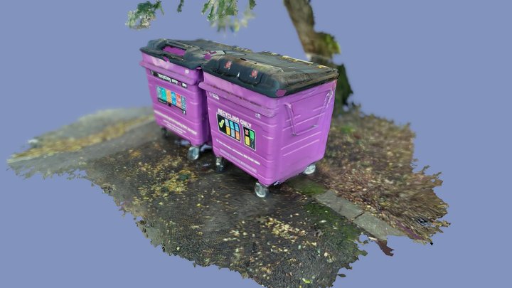 Recycling Bins London (Raw Scan) 3D Model