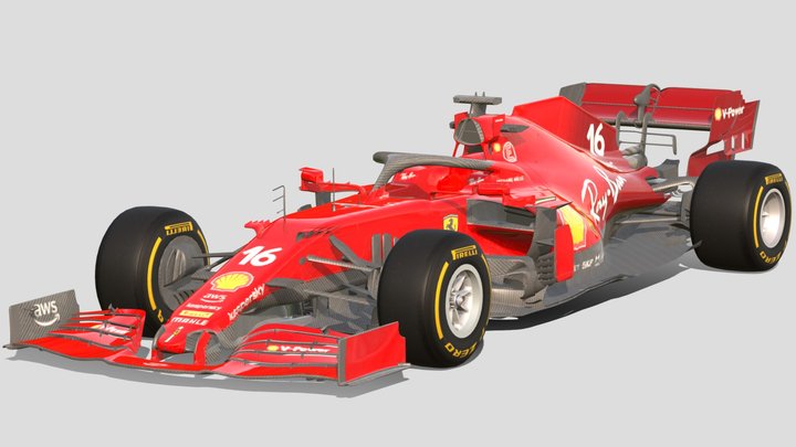 2021 F1 Ferrari SF21 – Gratis 3D-model STL