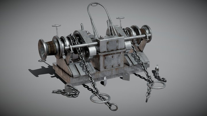 Ship Windlass Winch – Modello 3D gratuito STL