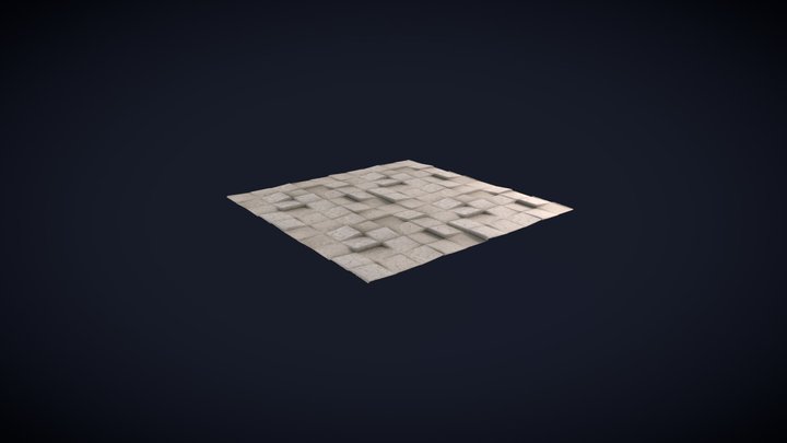 Free texture road tile 3D Model