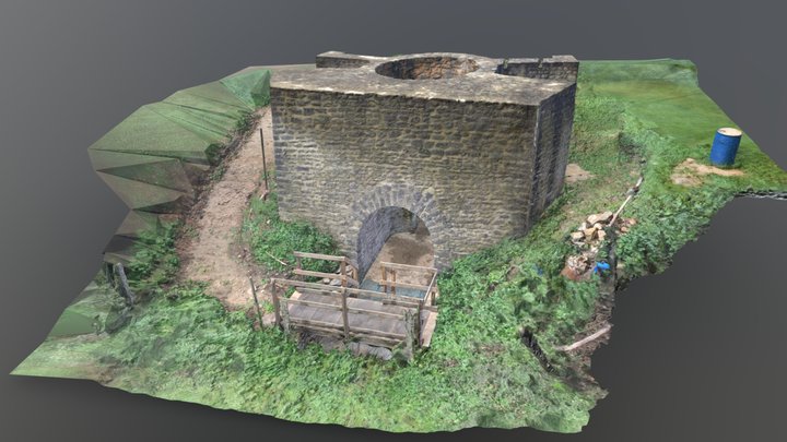 Four à chaux des Grandes Carrières – Huberville 3D Model