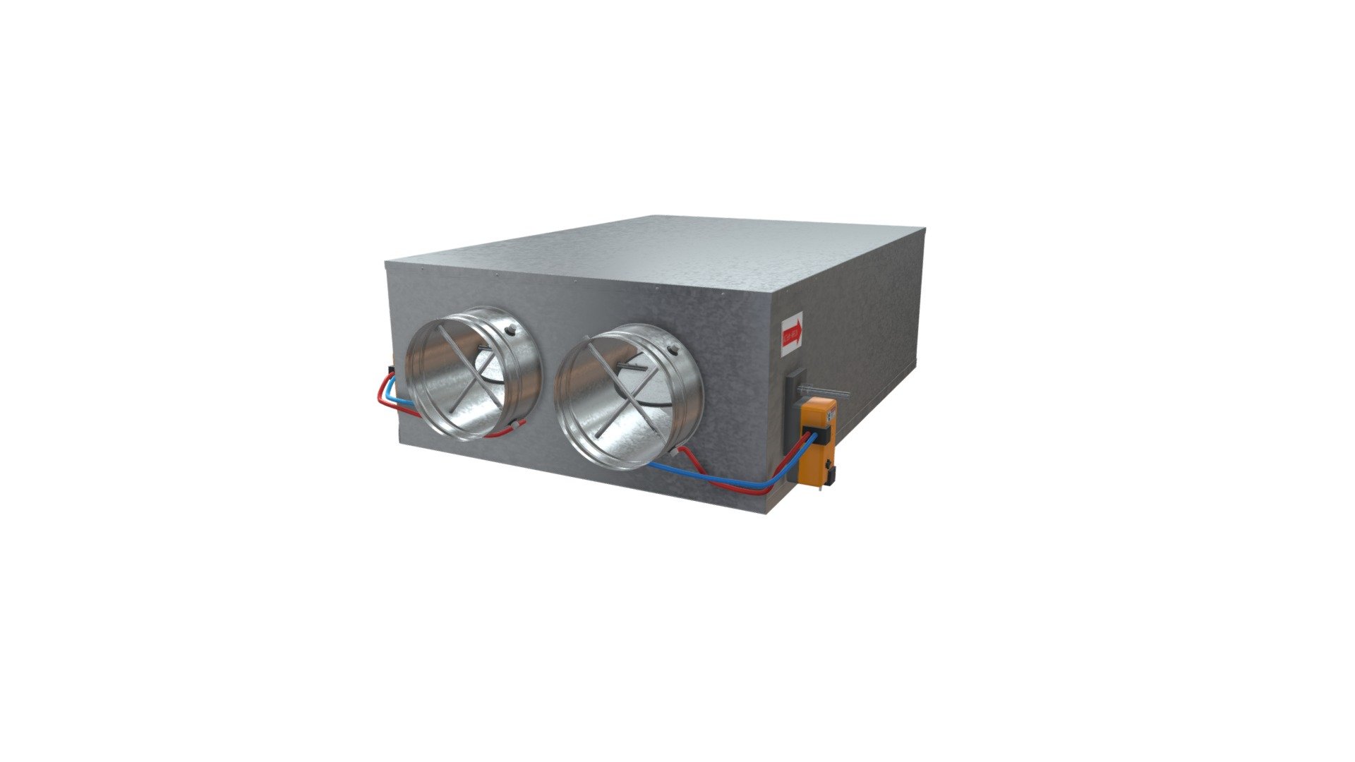 Dual Duct VAV Box (Mixing) 3D model by Shahrokhi Technical Institute