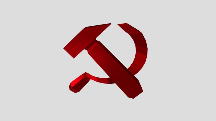 Hammer And Sickle 3D Model