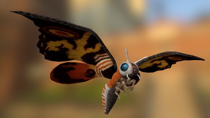 Mothra (Imago) 3D Model