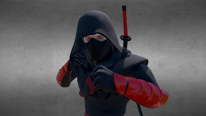 Ninja Heiko 3D Model