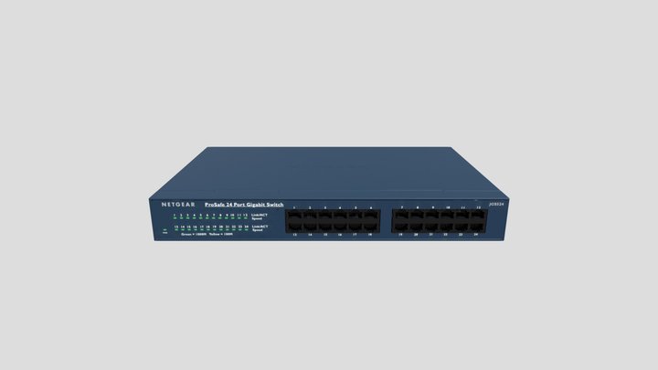 Netgear 24 Port Switch 3D Model
