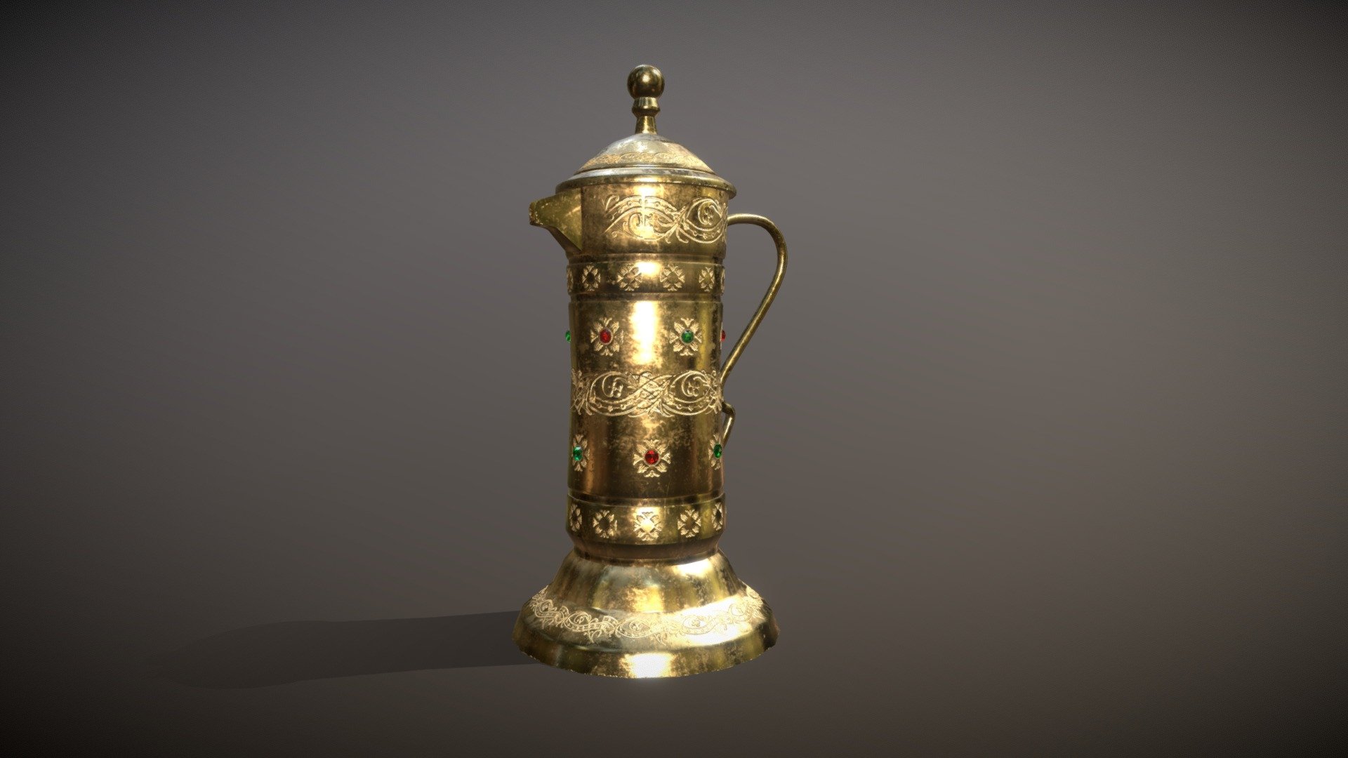 Golden flagon