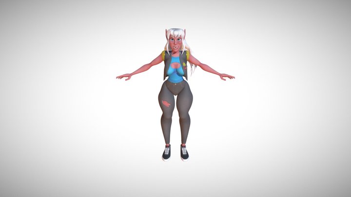 Evangeline 3D 3D Model