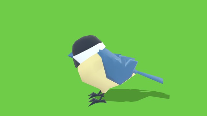 Bird 4 - Animated Low Poly – Free 3D Model STL