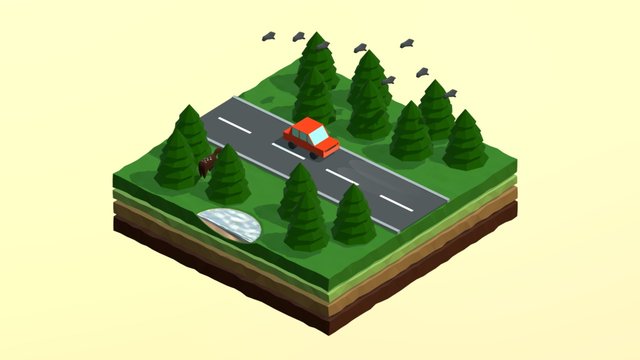 Isometric World 3D Model