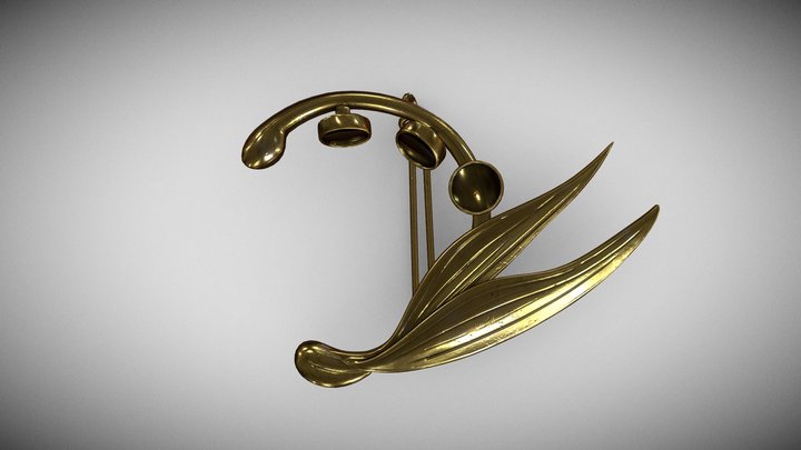 Violet Evergarden_Brooch 3D Model