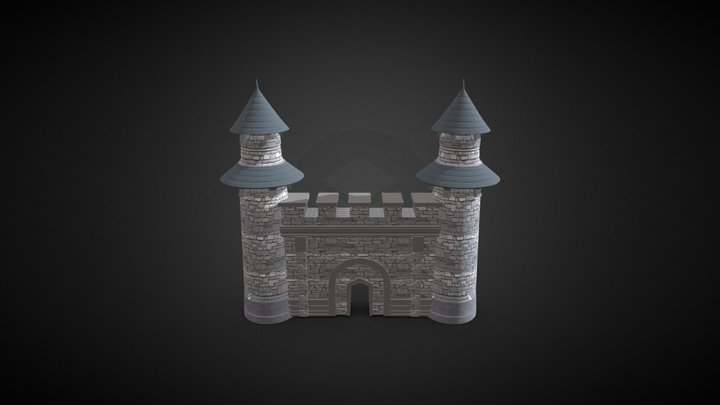 New Castle Door 3D Model