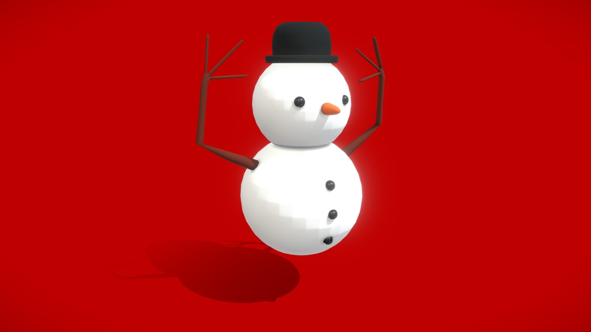 Snowman - 3D model by Constanza_Valenzuela (@ConstanzaValenzuela ...