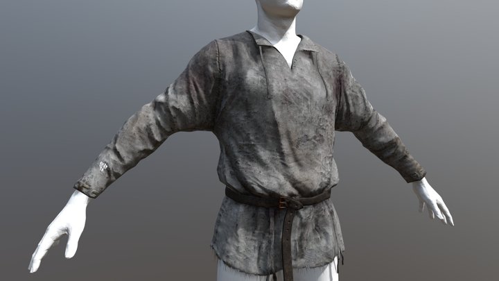 Medieval Shirt 3D Model