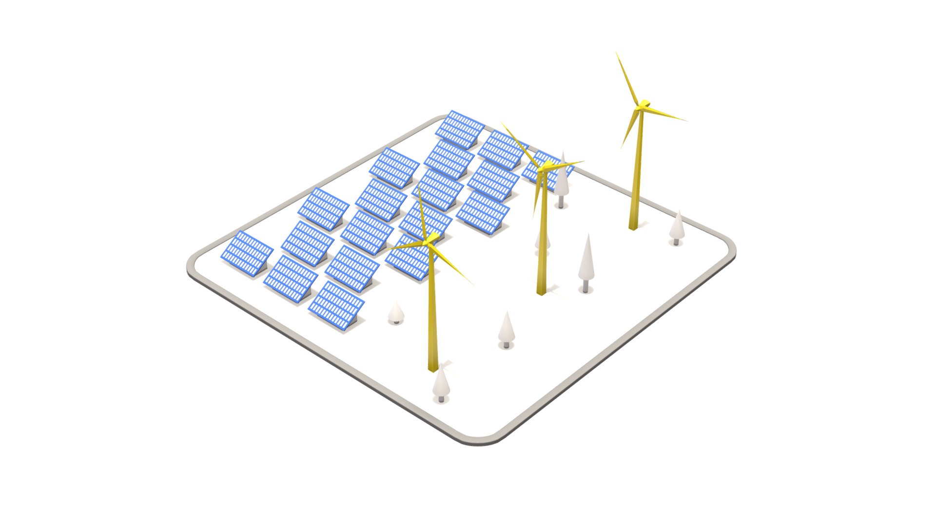 Planta Energias Renobables Download Free 3D Model By Andres Bonomi 