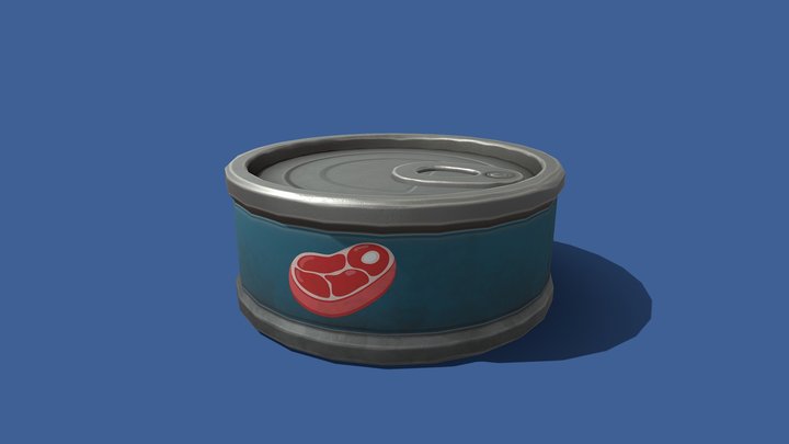 Stylized Canned Pet Food Small 3D Model