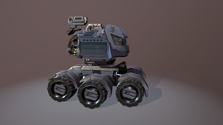 Rocket Launcher Vehicle 3D Model