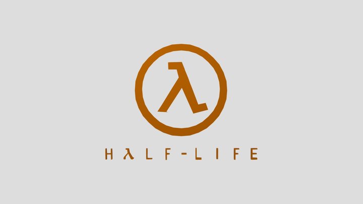 Half- Life Logo 3D Model