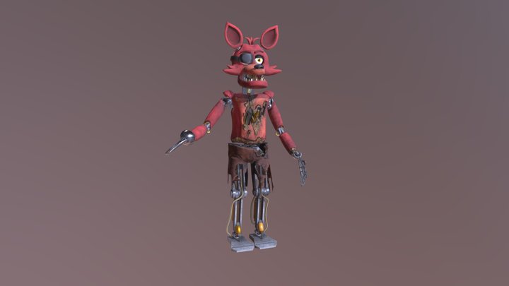 FNAF REWRITTEN - FOXY 3D Model