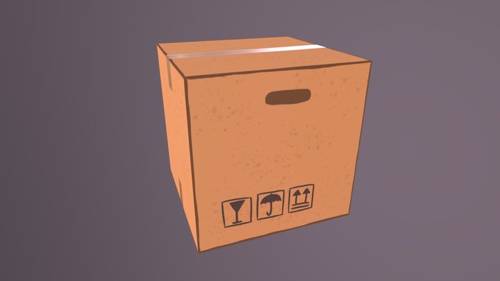 Handpainted Box 3D Model