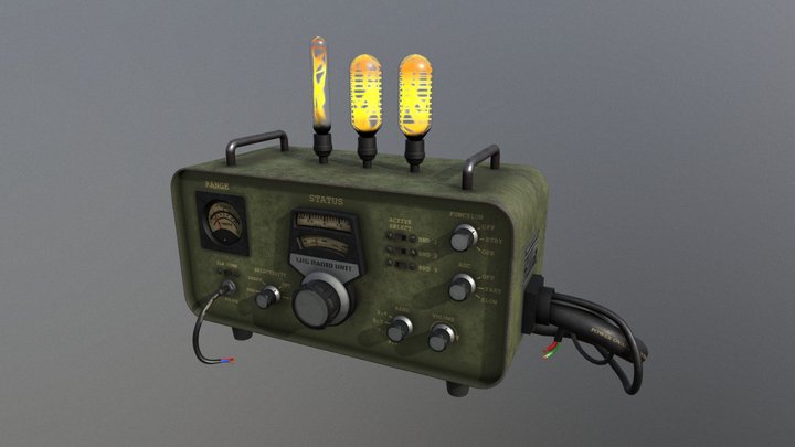 Vintage Radio 3D Model