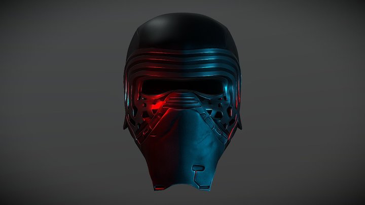 Kylo Ren's helmet 3D Model