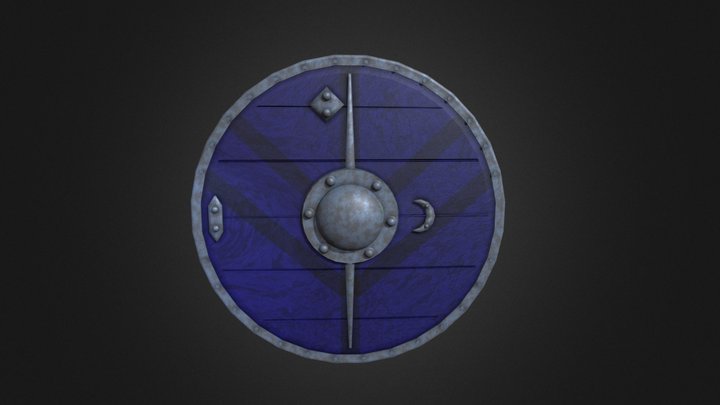 3D model of Lagertha's shield in Vikings' series