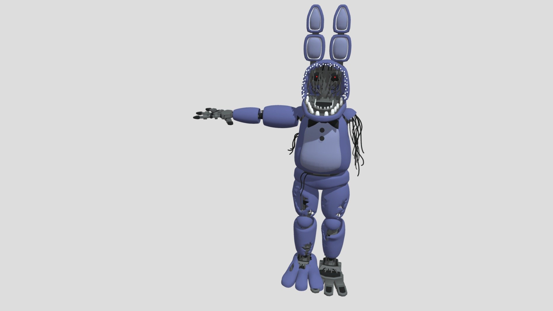 Withered Bonnie restricted 3ds max and blender - Download Free 3D model ...