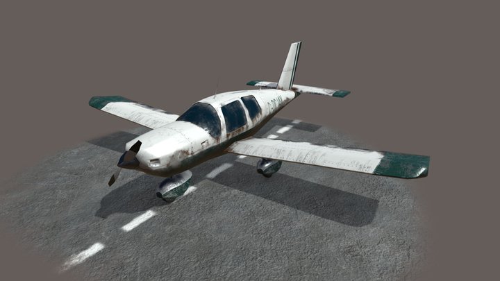 Socata TB10 Plane 3D Model