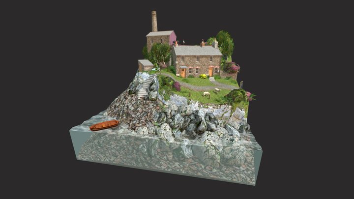 Cornish Meadow - Diorama 3D Model