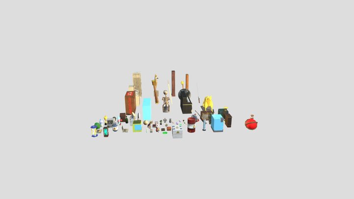 All Valuables From R.E.P.O 3D Model