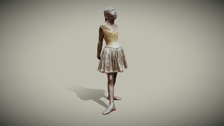 The Little Fourteen-Year-Old Dancer - Degas 1917 3D Model