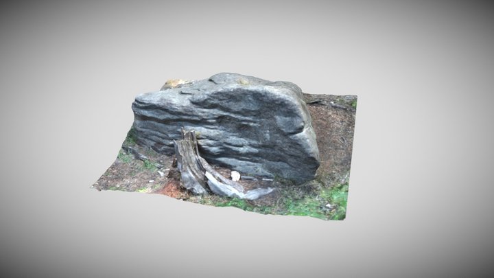 Granito perto do Landštejnem Hrad 3D Model