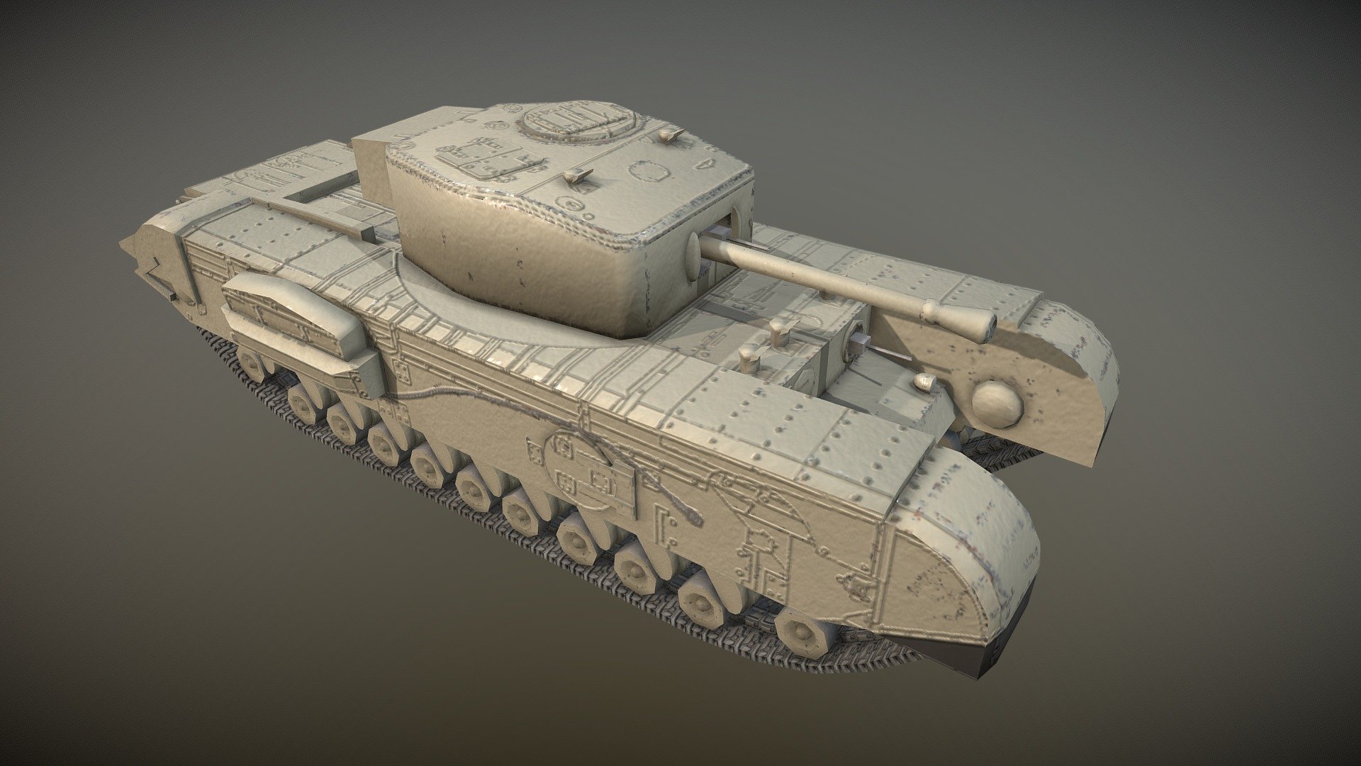 Churchill Mk. VII A22F- WW2 British Heavy Tank - Buy Royalty Free 3D model  by JEROLPOA (@JEROLPOA) [b77c996]