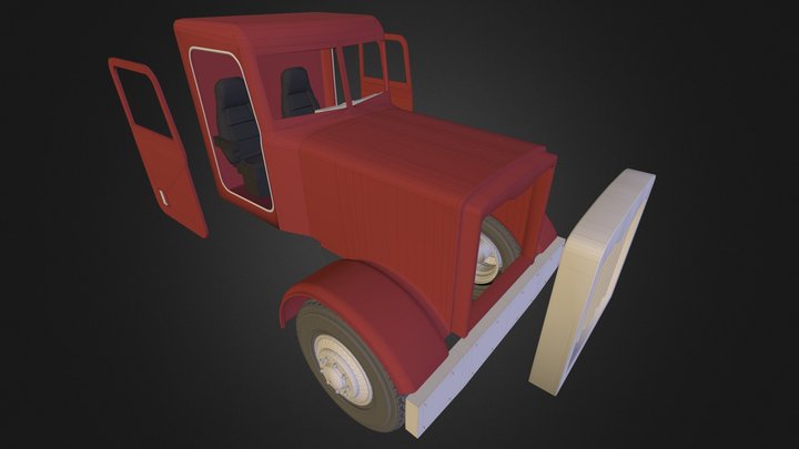 Front Hood Teir Grill Cabin Progress 3D Model