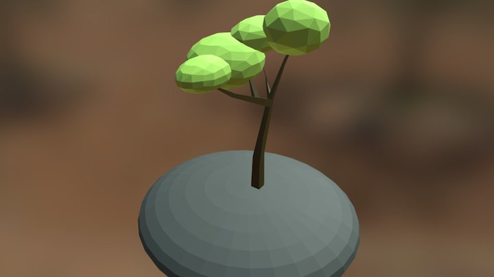 Low Poly Tree 3D Model