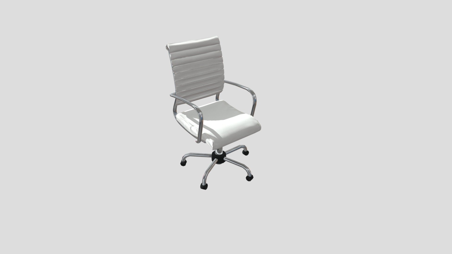 White Leather Office Chair