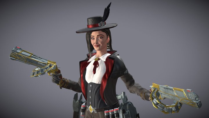 Gunslinger 3D Model