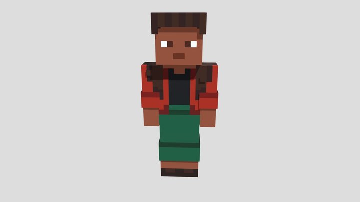 Noor mineraft skin 3D Model