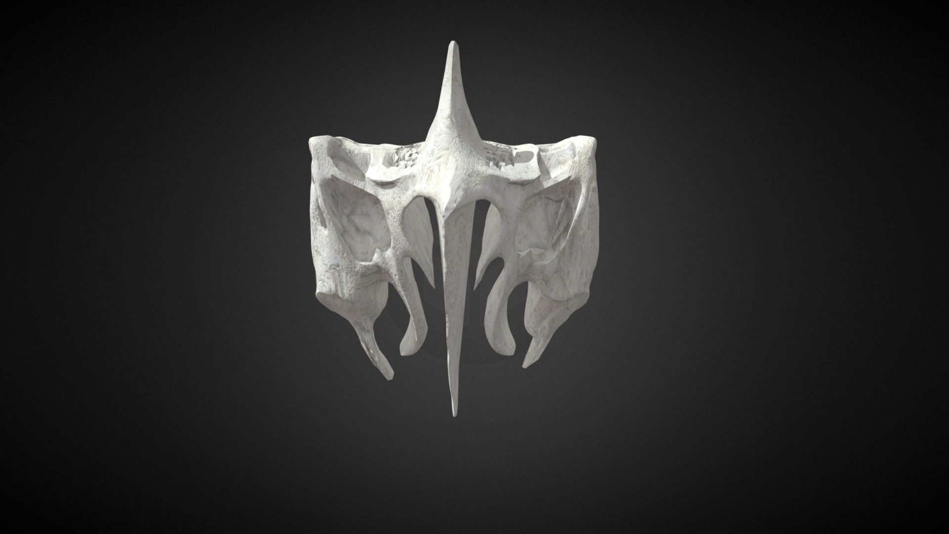 3D model Ethmoid bone / Hueso Etmoides - This is a 3D model of the Ethmoid bone / Hueso Etmoides. The 3D model is about a white crystal with a black background.