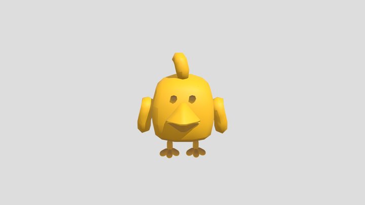 Yellow Chicken 3D Model